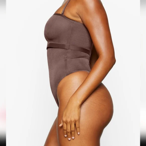 NWOT Skims Sheer Scult High-Waisted Thong | Bronze | Size M - Picture 2 of 6